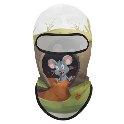Balaclava para Hombre y Mujer para Esquí con Agujero para Animales, Cobertura Completa para Ciclista miniatura 7