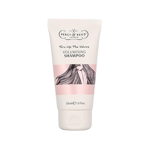 Percy & Reed Volumising Shampoo 50ml Hair Thickening Shampoo for Fine Hair Weightless Cleanse Helps Strengthen Heat Humidity Pollution Protection Turn Up The Volume Collection