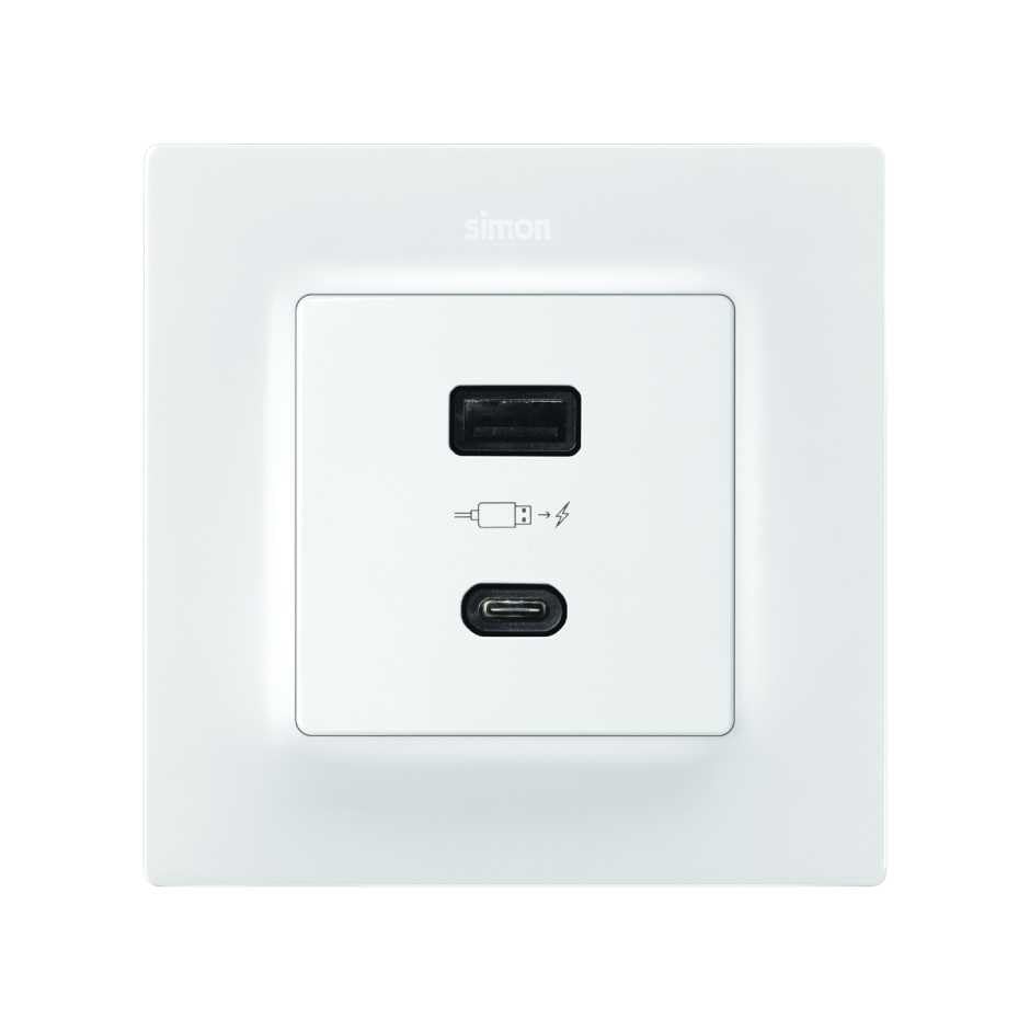 Chargeur USB Double C + A pour charger deux appareils ensemble - 2