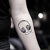 Tatuajes Temporales de Auriculares (2 Piezas) - OhMyTat