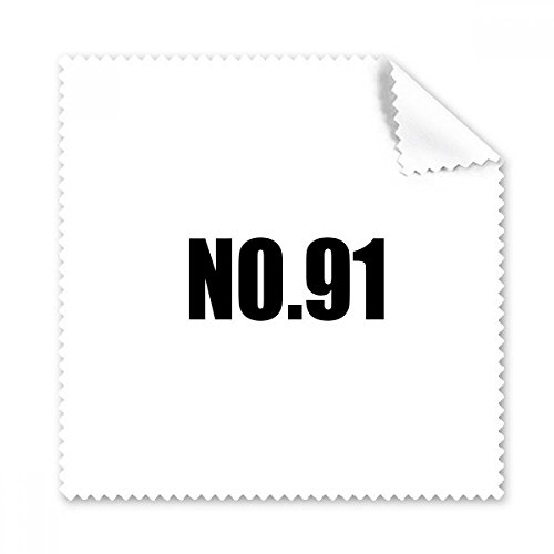 Chiffon de Nettoyage Lunettes et Téléphone Écran Tissu No.91 Numéro Pack de 5