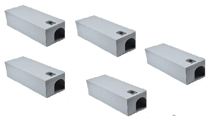 Rodent Control Bait Station for Public hygine and Rodent Control, Iron, Colour May Vary - Pack of (5)