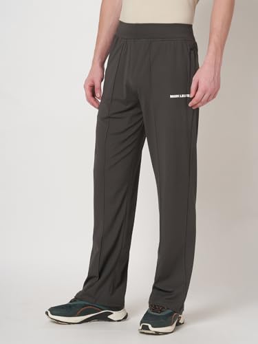 Image of MARK LEUTE Men's Straight Fit Rapid Dry Front Pleated Stretchable Lycra Trackpant