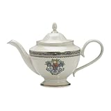 Lenox Autumn Gold Banded Ivory China Teapot with Lid -