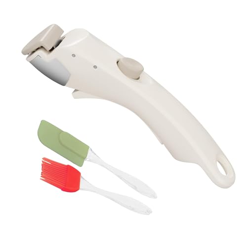 Image of Detachable Pot Handle for Cookware, Universal Removable Pan Grip, Heat Resistance Non-Slip Locking Handle with Oil Brush and Spatula Set for Home Uses(White)