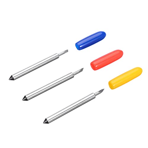 15Pcs Roland Cutting Knife Tungsten Steel Plotter Blade With Cutter Blade For Vinyl Cutting 30/45/60 Degree With Holder Base #TOP4