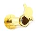 Door Viewer 2 Pcs Brass 200 Degree Door Viewer Wide Angle Peephole Security Hidden Adjustable Glass Lens with Cover for Hardware Tool(Gold)