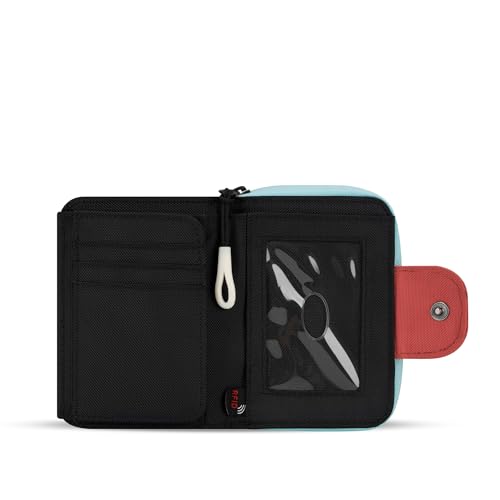 Image of Sherpani Barcelona, Nylon Bifold Zipper Pocket Wallet for Women, Travel Bag, RFID Protection