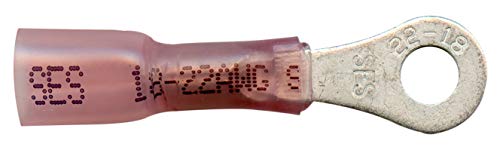 MonsterBolts - NSPA - Krimpa-Seal, Long Ring, 22-18 AWG, #8 Stud, 10 Pack