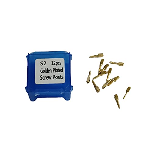 Dental Golden Metal Post Refill Screw(Pack Of 12Pc)(S2)