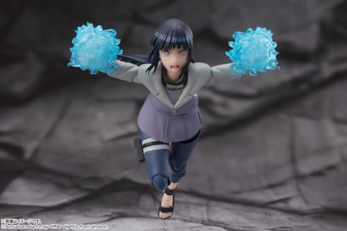 TAMASHII NATIONS S.H. Figuarts Naruto Shippuden Hyuga Hinata Noble White Sokai - Approx. 5.3 inches (135 mm), PVC & ABS Pre-Painted Action Figure