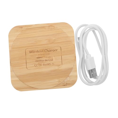 Cargador inalámbrico portátil de madera PENIKOKO base de carga rápida móvil
