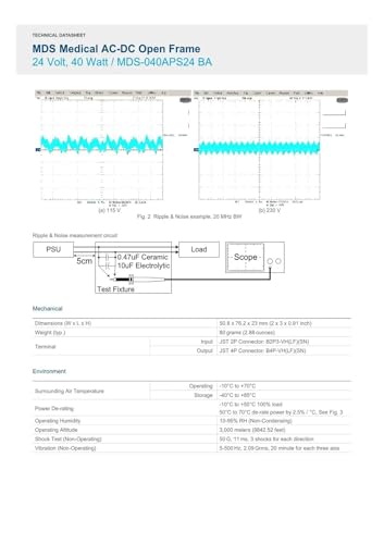 Alimentation à découpage 24V instable ? Choisissez le cadre ouvert MDS-040APS24 - 7