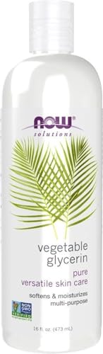 NOW Foods Solutions, Vegetable Glycerin, 100% Pure, Versatile Ski...