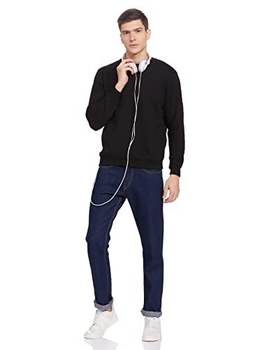 Image of Max Men Cotton Blend Solid Crew Neck Sweatshirt