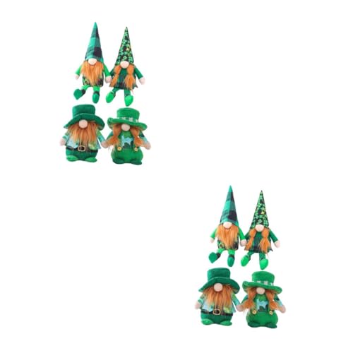 Figurines de Saint-Patrick ULTECHNOVO, lot de 8 jouets décoratifs verts pour maison et table