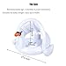 Infants Pool Swim Float with Canopy Inflatable Outdoor Swimming Ring Seat, White Swan Kids Baby Toddler from 12 Months to 48 Months