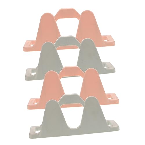 IMIKEYA Shoe Stacker Slim Slipper Rack No Drill for Bathroom Pp Material 4 Pack