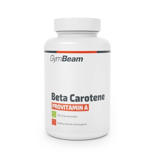 GymBeam Beta Carotene Estratto di Carota - Beta Carotene Capsule in Compresse Pratiche - Provitamina A Naturale da Carotenoidi - Ideale per Dieta Equilibrata e Stile di Vita Sano, 60 cps