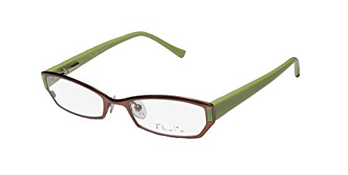 Thalia Sencilla Childrens/Kids/Girls Flexible Hinges Stainless Steel Two-Tone Hip Eyeglasses/Eyeglass Frame