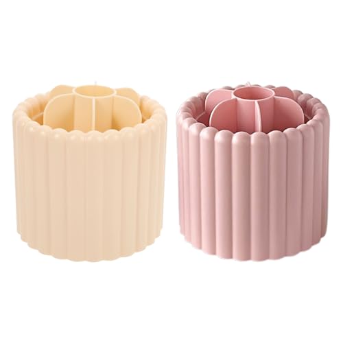 Organisateur de maquillage cylindrique pour harmoniser votre bureau et votre coiffeuse