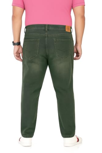 Image of Pluss Tribe - Plus Size Jeans for Men - Denim Jeans - Ideal for Casual, Office Available Sizes : 40 to 52