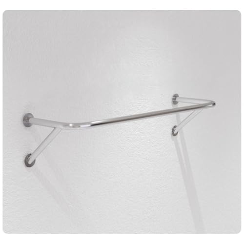 Barre à vêtements en acier inoxydable robuste 120 cm pour boutique