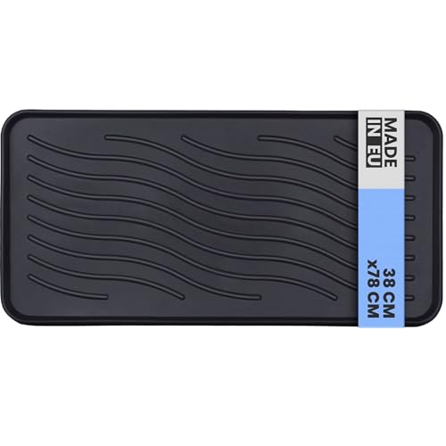 Bestlivings Schuhabtropfschale mit hohem Rand (78x38x2,5cm) Schuhablage -...