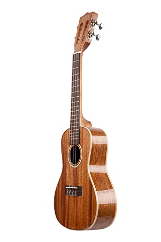 Kala KA-SMH-CG-CASE – Gloss Solid Mahogany, Ukulélé Concert, livré avec étui - Les Beatles, Paul McCartney, John Lennon, RIngo Starr, George Harrison Kala KA-SMH-CG-CASE - Gloss Solid Mahogany, Ukulélé Concert, livré avec étui