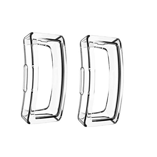 RORPOIR 2pcs Anti-scratch Cover Inspire Protective Case Watch Frame Beaded Lace Trim Inspire Hr Screen Protector Sport Accessories Watch Cover Mini Elephant Figurines Resource White Hollow