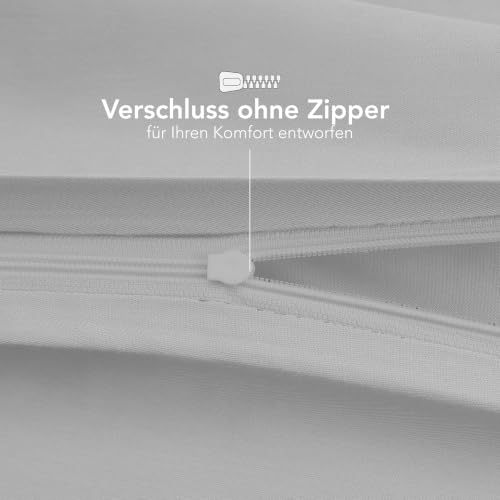 Dreamzie - Kissenbezug 30x50cm - 2er Set - 100% Baumwolle - Grau – Ansicht 4