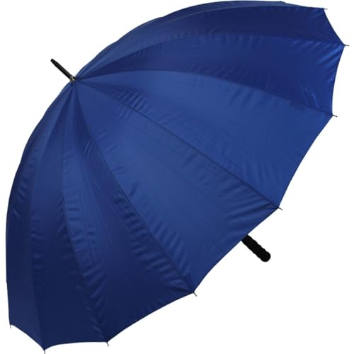 iX-brella - leichter XXL Partnerschirm 16-teilig mit angenehmen Softgriff - Durchmesser 1,29 Meter - blau