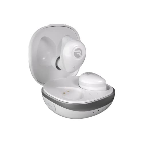 Image of Raycon Fitness Bluetooth True Wireless Earbuds with Built in Mic 54 Hours of Battery IPX7 Waterproof and Charging Case with Talk, Text, and Play Bluetooth 5.2 Portable Sport (Frost White)