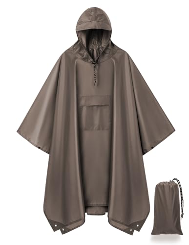 Image of salamra Hooded Rain Poncho Waterproof Raincoat Jacket for Men /Women /Adults with Pocket