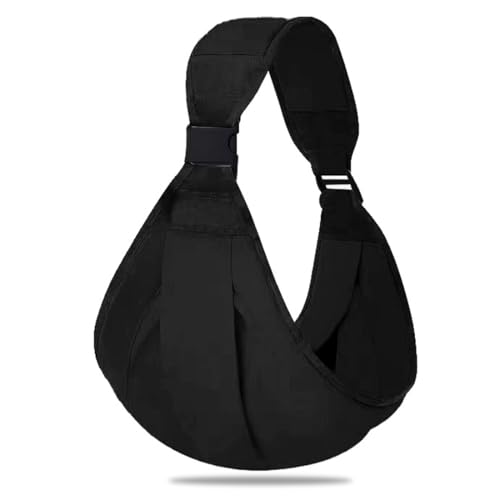 CPJJ 1 Pièces Noir echarpe de portage bebe, porte bébé, porte bebe hanche, Pour Porte-Bébé Nouveau-Nés et Tout-Petits Jusqu'à 20 Kg