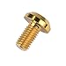 Wanyifa Titanium Umbrella Head M8 15 20 25 30 35 40mm Bolt Screw for Bicycle Motorcycle Car Pack of 4 (M8x15mm, Gold)