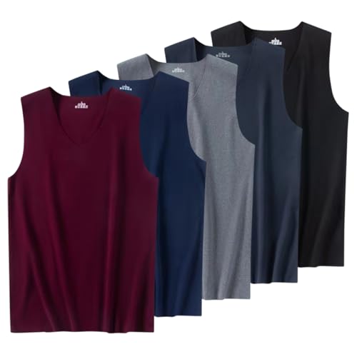 Haut thermique homme lot de 5 maillots de corps hiver sans couture S au 3XL