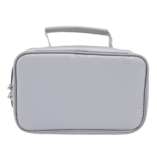 BAFOVY Bolsa para Documentos Ignífuga, Organizador de Almacenamiento de 3 Capas con Bloqueo de Contraseña y Asa Resistente, para Archivos, Pasaportes, Tarjetas, Cheques en Efectivo,