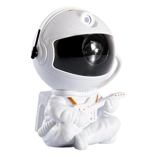 Image of FLYNGO Plastic Astronaut Galaxy LED Projector Lamp, White