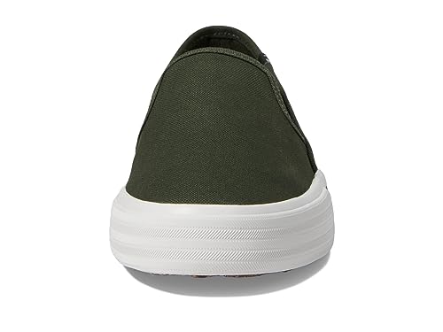 Image of Keds Womens Double Decker Canvas Slip On Sneakers Shoes Casual - Black