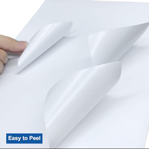 Image of 3 1 /3 inch x 4 inch Printable Label White 500 Sheets, Sticker Label Paper for Laser and Inkjet Printers Compatible 5164 8164 Shipping Address Labels