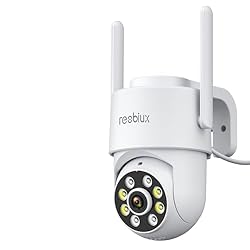 Reobiux 1080P Camara Vigilancia WiFi Exterior/Inte...: 1080P HD & Visión nocturna en color: Camara vigilancia wifi exterior está equipada con un sensor de 2MP que ofrece imágenes nítidas. Esta kamera cuenta con 8 LED blancos que permiten visión nocturna en color de hasta 30 metros. Además, camara vigilan...