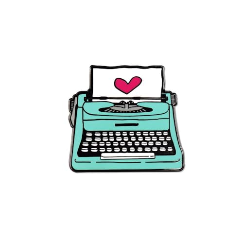 Broche esmaltado de máquina de escribir Lifebeats You'Re My Type