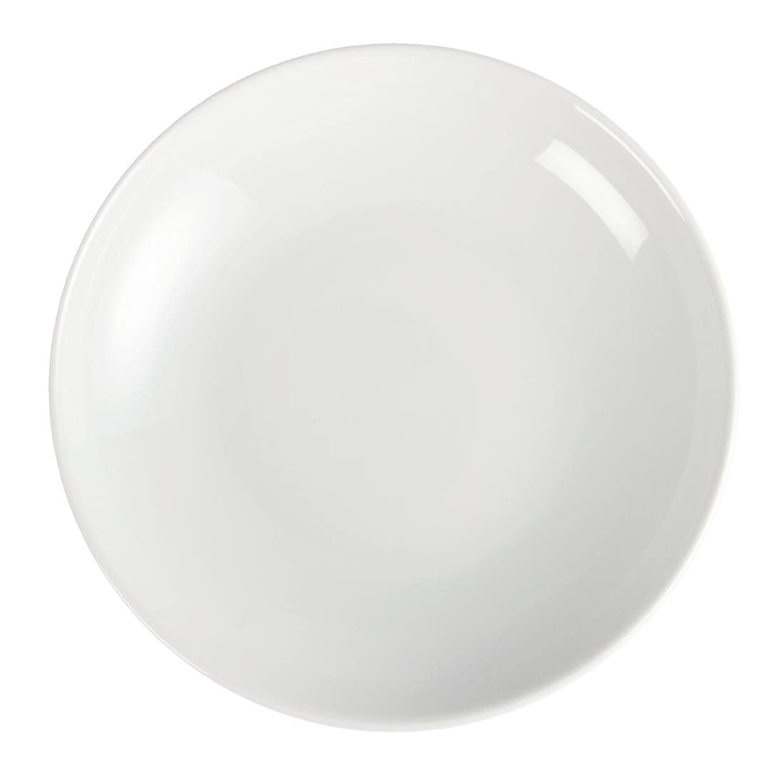 Olympia Whiteware - Juego de 6 platos hondos de servicio (260 mm, porcelana vitrificada)