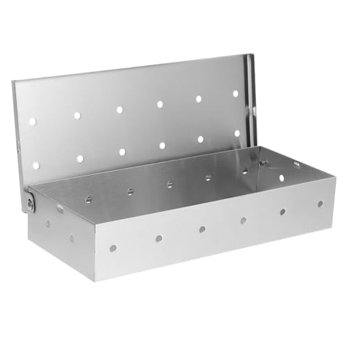 LIFKOME Caja De Barbacoa Ahumada De Acero Inoxidable Para Parrillas De Gas Accesorios Para Añadir Sabor Barbacoas Para Asar Al Aire