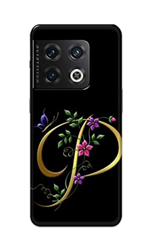 Image of Printed Hard Back Cover Case for OnePlus 10 Pro 5G Back Cover (Alphabet P) -1803