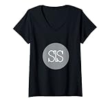 Womens salus Logo | The salus Crypto and sls Crypto Logo V-Neck T-Shirt