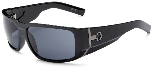 Spy Optic Hailwood Sunglasses,Shiny Black Frame/Grey Lens,one size