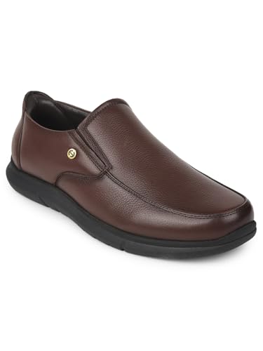 Image of Liberty Healers SCL-1 Formal Non Lacing Moccasin Shoes for Men with PU Sole | Comfortable Outsole and Lightweight | Cushioned Footbed | Suitable for Office