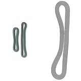 Chapuis LAS43 Lote de 10 gomas elásticas cuadradas para camping + Lote de 10 gomas elásticas cuadradas para camping - Ancho 5 mm - Largo 80 mm